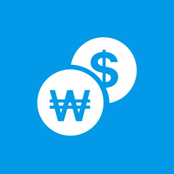 US Dollar / South Korean Won (USD/KRW) Up or Down on August 14? card icon