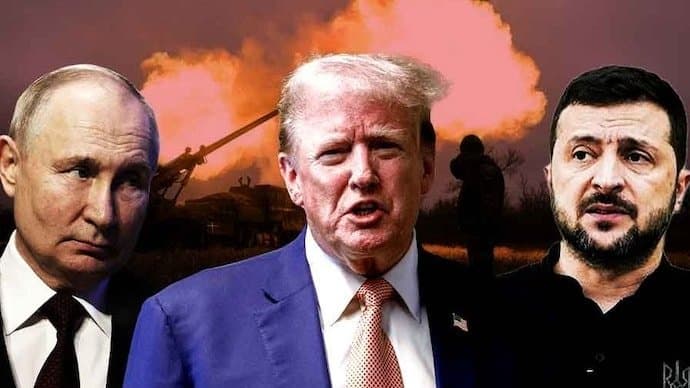 icon for Trump, Putin, and Zelensky meet together before 2027?